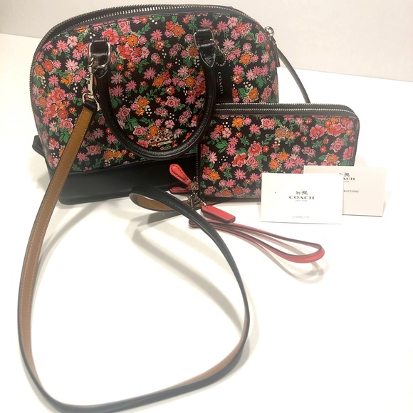 Coach Handbags - Coach Sierra Posey Satchel With Matching Wallet